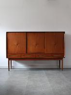 Vintage Deens highboard in teak, Ophalen, 150 tot 200 cm, Zo goed als nieuw, Vintage retro midcentury Deens design