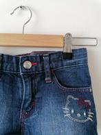 H&M blauwe Hello Kitty jeans short maat 122, Meisje, Gebruikt, Ophalen of Verzenden, Broek