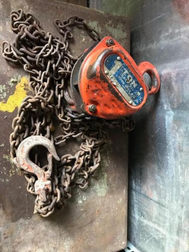 Handtakel Éléphant C-21 - takel lier kettingtakel ketting, Doe-het-zelf en Verbouw, Lieren en Takels, Gebruikt, Ophalen of Verzenden
