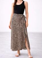 Leuke rok met panterprint - Fred Sabatier, Bruin, Fred Sabatier, Ophalen of Verzenden, Zo goed als nieuw