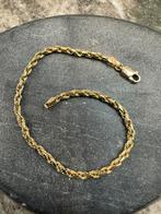 14k Diamant cut armband rope | MASSIEF, Ophalen of Verzenden, Nieuw, Goud