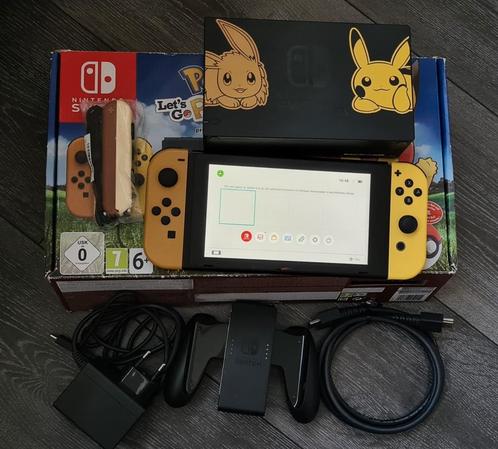 limited edition Nintendo Switch Lets Go Pikachu, Spelcomputers en Games, Spelcomputers | Nintendo Switch, Zo goed als nieuw, Switch Original