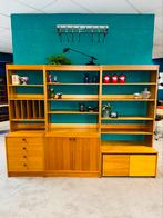 Vintage wandmeubel drie kasten audiomeubel wandkast, Ophalen, Huis en Inrichting