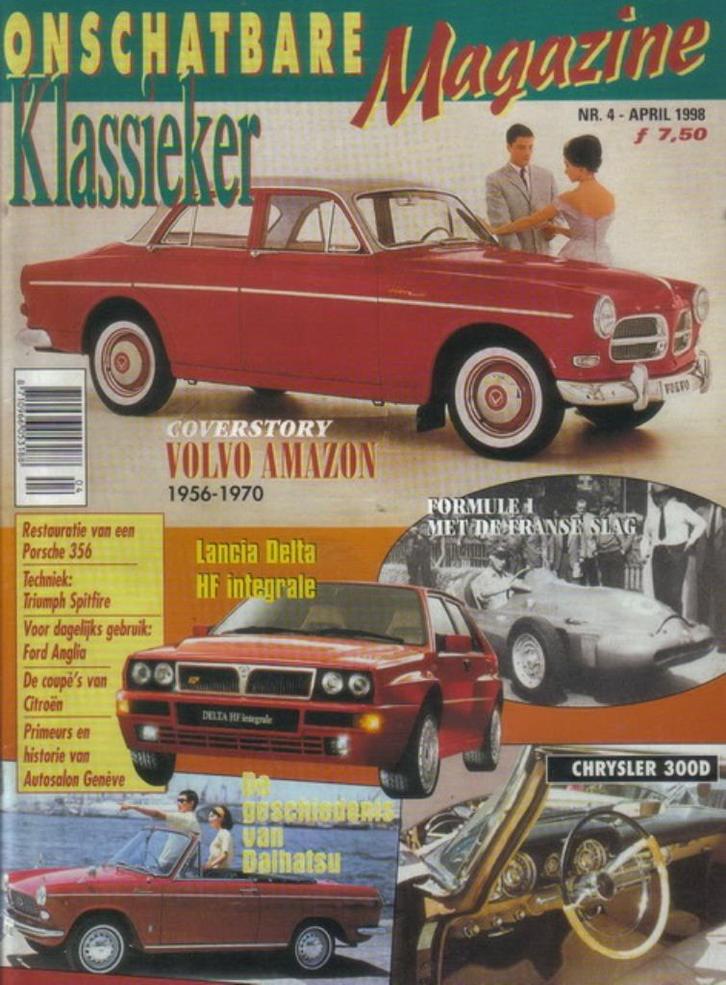 OK 4 1998 : Volvo Amazon - Triumph Spitfire - Ford Anglia, Boeken, Auto's | Folders en Tijdschriften, Gelezen, Algemeen, Ophalen of Verzenden