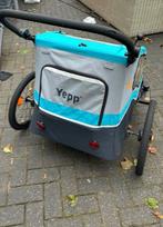 Blauwe Yepp DUO Fietskar voor 2 kinderen., Ophalen, Yepp, Opvouwbaar, Zo goed als nieuw