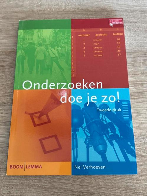 Nel Verhoeven - Onderzoeken doe je zo!, Boeken, Wetenschap, Zo goed als nieuw, Ophalen of Verzenden