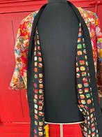 Vintage Japans Haori Kimono Jasje - Reversible, Ophalen of Verzenden, Gedragen, Maat 42/44 (L), Rood