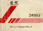 Kawasaki Z400 J manual handleiding (5871z), Motoren, Handleidingen en Instructieboekjes, Kawasaki