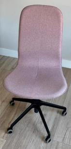 IKEA Langfjall bureaustoel roze/zwart hoog met wieltjes, Ophalen, Gebruikt, Roze, Bureaustoel