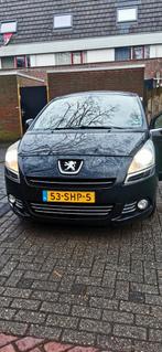 Peugeot 5008 1.6 THP 7PL 2011 Zwart, Auto's, Voorwielaandrijving, Stof, Zwart, Handgeschakeld