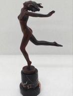 Art Deco Bronzen beeld uit 1925 Lorenzl Joseph 5448/68, Ophalen of Verzenden