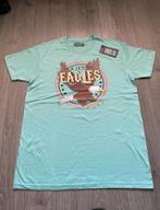 AZUKA dames blauw eagles print oversize shirt mt L, Blauw, Maat 42/44 (L), Ophalen of Verzenden, Zo goed als nieuw