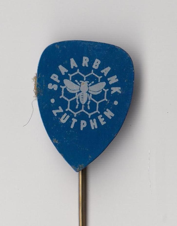Zutphen Spaarbank Bank speldje, Verzamelen, Speldjes, Pins en Buttons, Gebruikt, Speldje of Pin, Overige onderwerpen, Ophalen of Verzenden