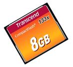 TRANSCEND TS8GCF133 8 GB 20 MB/s (SD Kaart) *Nieuw*, SD, Info@TRANSCEND.nl, 1 TB of meer, TRANSCEND