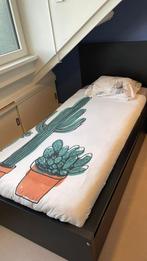 Malm bed met lades, lattenbodem, matras + dekbed! Als nieuw!, Huis en Inrichting, Ophalen, Gebruikt, 90 cm, Eenpersoons