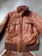 Leren tussen jas van Only, M, cognackleur, Maat 38/40 (M), Only, Bruin, Ophalen of Verzenden