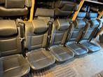 Zwart leren stoelen 3p gordel isofix oldtimer camper bus, Ophalen of Verzenden, Gebruikt