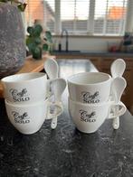 Rivièra Maison Caffé Solo kopjes 4x, Overige stijlen, Kop(pen) en/of Schotel(s), Ophalen of Verzenden, Zo goed als nieuw