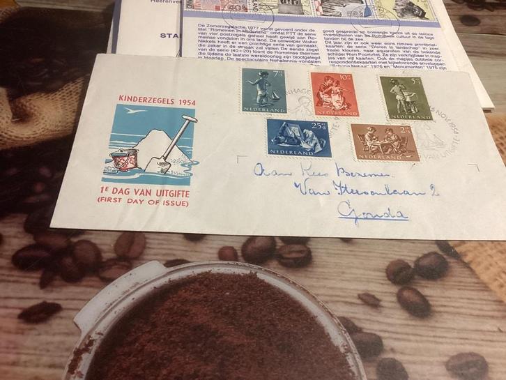 No5846 E19 kinder Gelopen Gouda boven netjes  geopend, Postzegels en Munten, Postzegels | Eerstedagenveloppen, Beschreven, Nederland