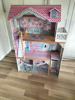 Poppen/Barbie huis incl meubels en Barbies, Kinderen en Baby's, Speelgoed | Poppenhuizen, Ophalen, Zo goed als nieuw, Poppenhuis