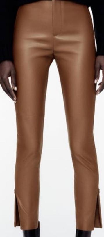Zara pu leren camel legging nieuw maat S beschikbaar voor biedingen