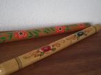 2 stuks vintage houten breinaaldenkoker bloemen 52 cm p stuk, Hobby en Vrije tijd, Breien en Haken, Ophalen of Verzenden, Zo goed als nieuw