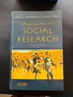 Approaches to social research, Ophalen of Verzenden, Beta, Gelezen, WO