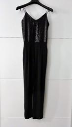 Amélie & Amélie zwarte jumpsuit met pailletten, Kleding | Dames, Zwart, Ophalen of Verzenden, Zo goed als nieuw, Maat 36 (S)