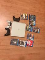 Playstation 4 pro wit met 3 controller + 9 games, Ophalen, Met games, Zo goed als nieuw, 1 TB