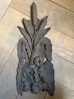 Antiek gietijzeren ornament decoratie, Tuin en Terras, Tuinwanddecoratie, Ophalen of Verzenden, Gebruikt