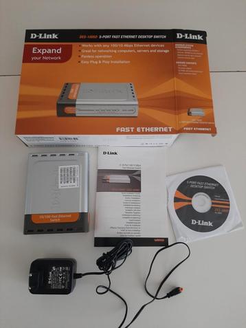 D-Link DES-1005D 5-Poorts Fast Ethernet Switch beschikbaar voor biedingen