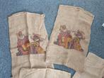 4x Jute zakken Sint & (oude) piet / strooizakken, Ophalen of Verzenden, Gebruikt