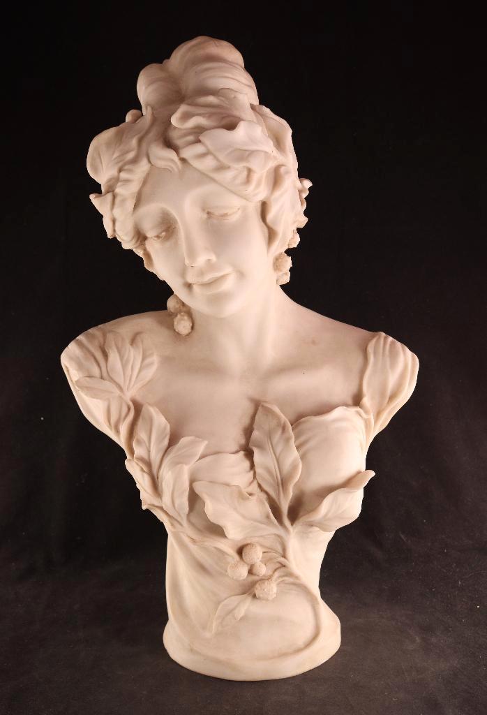 Grote Art Nouveau stijl buste, Antiek en Kunst, Kunst | Beelden en Houtsnijwerken, Ophalen of Verzenden