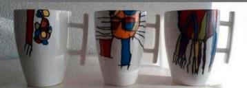 Drie design Bekers beschikbaar voor biedingen