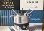 Fondueset Royal van Kempen & Begeer - NIEUW in doos, Ophalen, Zo goed als nieuw, Elektrisch, Fondueset
