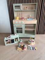 Little Dutch houten keuken + koffiehoekje + taart + fruitset, Kinderen en Baby's, Speelgoed | Houten speelgoed, Ophalen, Gebruikt