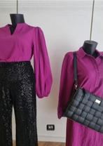 Label DOT - Prachtige blouse maat 38 & 40 - Nieuw €109,95, Kleding | Dames, Maat 38/40 (M), Label DOT, Paars, Nieuw