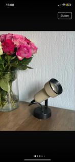 Vintage Spot - Beige & Zwart, Gebruikt, Minder dan 30 watt, Gloeilamp, Retro