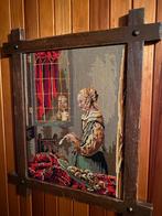 Geborduurde schilderij, Ophalen, Zo goed als nieuw, Schilderij, Minder dan 50 cm