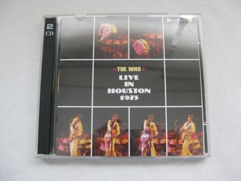 The Who, 2 CD's Live in Houston 20-11-1975, Cd's en Dvd's, Cd's | Rock, Zo goed als nieuw, Poprock, Ophalen of Verzenden