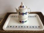 Boerenbont Boch België ( Classic Theepot met Theelicht), Antiek en Kunst, Antiek | Servies los, Ophalen of Verzenden