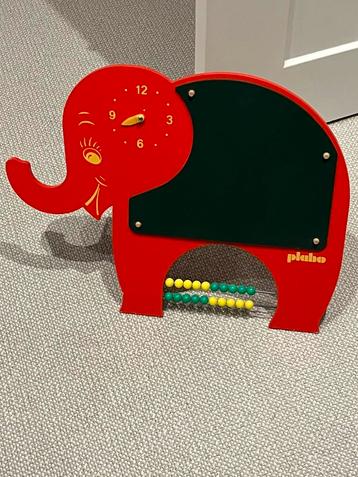 Vintage educatieve houten olifant van Plaho (DDR,  ‘70/‘80). beschikbaar voor biedingen