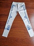WITTE SPIJKERBROEK/BLAUW MT 40/ W 32 TOXIK3, Wit, Ophalen of Verzenden, Zo goed als nieuw, W30 - W32 (confectie 38/40)