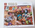 King puzzel 1000 stukjes - poesjes - nr 55847, Ophalen of Verzenden, Gebruikt