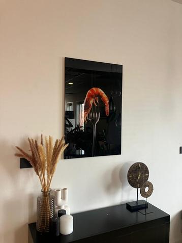 Glasschilderij 60x90cm Shrimp beschikbaar voor biedingen