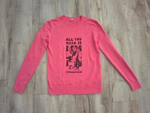 Prachtige roze trui met print van ARKET, maat XS. Katoen., Kleding | Dames, Truien en Vesten, Zo goed als nieuw, Maat 34 (XS) of kleiner