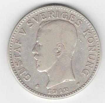 25-1247 Zweden 2 krone 1912 beschikbaar voor biedingen