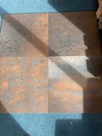 60x60 oxid rust wand/vloer tegels! Ze zijn er weer!, Ophalen, 60 cm of meer, Keramiek, Zo goed als nieuw