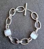 Prachtige ZINZI zilveren (925) armband CATSEYE en ZIRKONIA, Sieraden, Tassen en Uiterlijk, Armbanden, Ophalen, Zo goed als nieuw