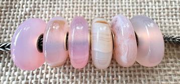 Trollbeads Trollbead Roze Gestreepte Agaat set 1 beschikbaar voor biedingen